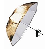 Зонт отражатель Falcon Eyes URK-32TGS (золот./серебр.просвет/отражение,70см)