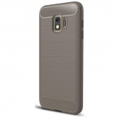 Силиконовый бампер Carbon 360 для Samsung Galaxy J2 Core (серый)